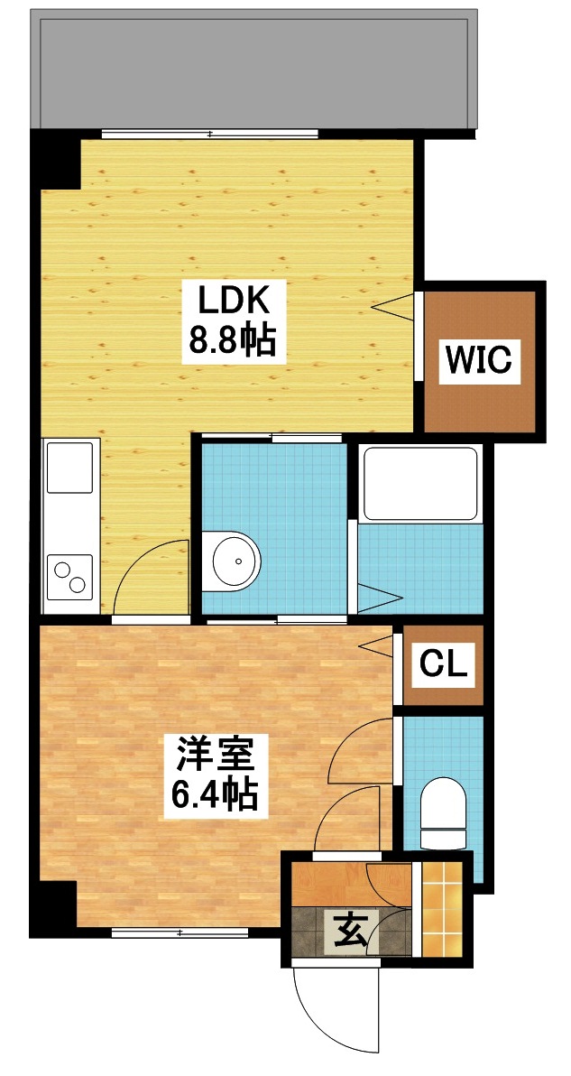 modern palazzo文教通りの間取り