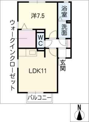 RESIDENCE SAKOHVIII　Ａ棟の間取り