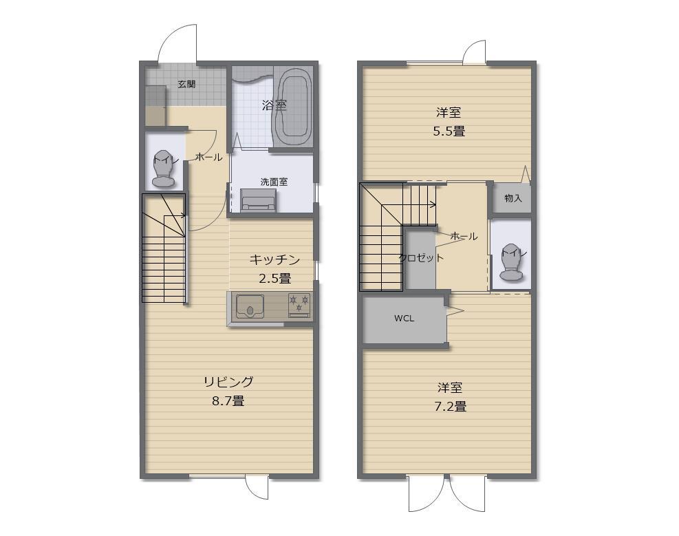 仮）富良野市末広町新築の間取り