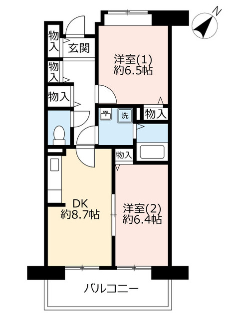 UR津田北町の間取り写真