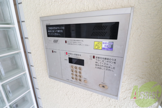 セキュリティ　マンション入り口はこんな感じです。