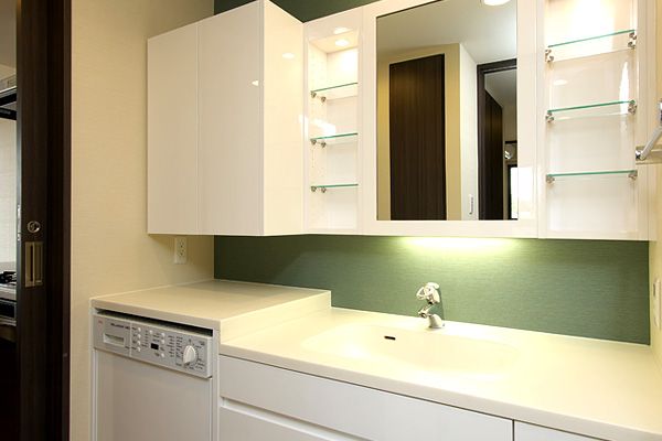 洗面設備　別タイプ部屋　参考写真です