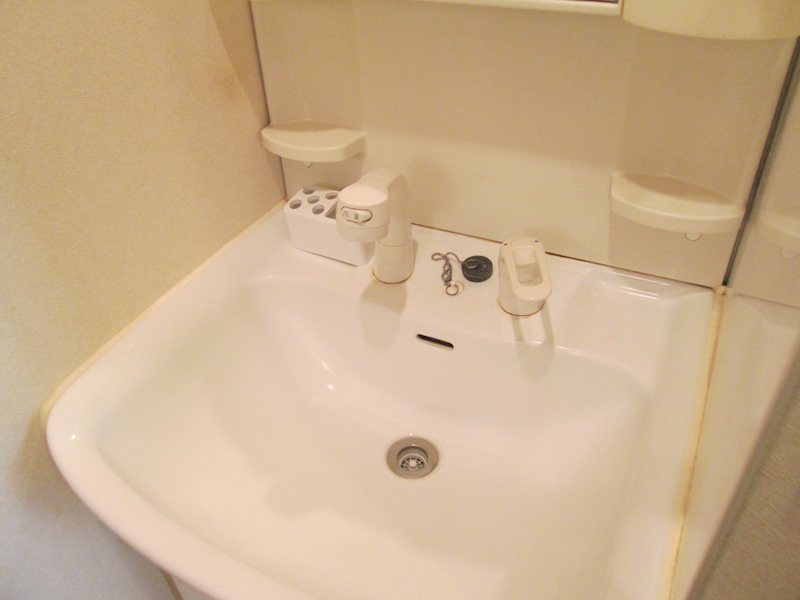 洗面設備　独立洗面化粧台が付いています