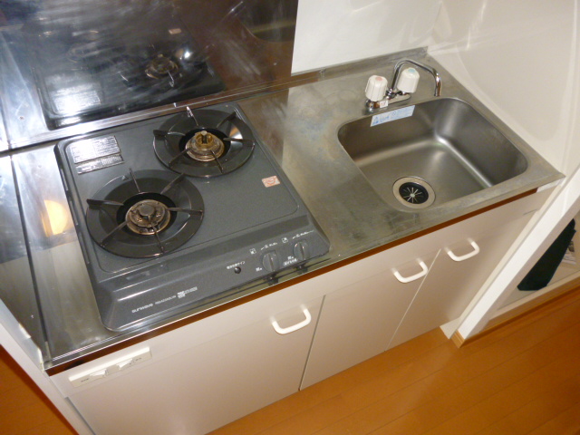 キッチン　システム2口コンロ付