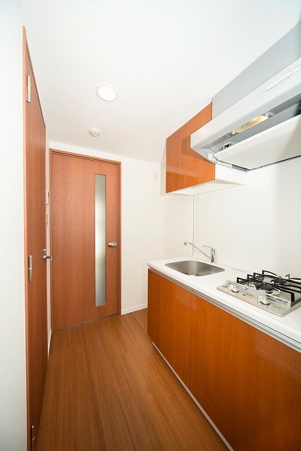 キッチン　料理の効率を高める２口ガスコンロ。