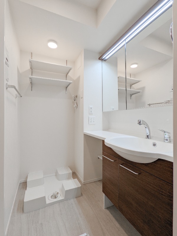 洗面設備　図面と現状に相違がある場合には現状を優先