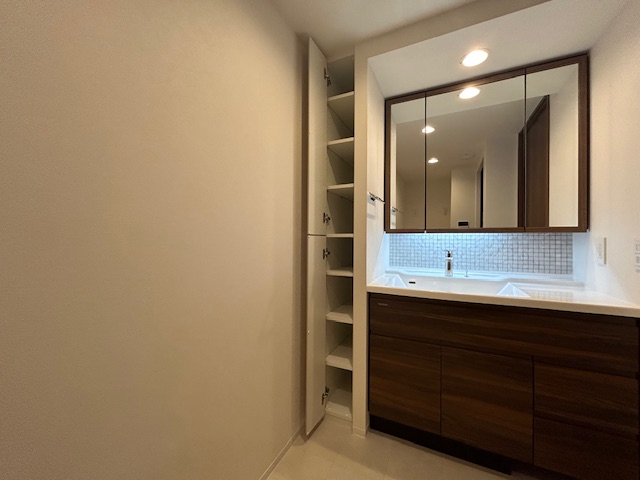 洗面設備　メトライズタワー大阪上本町　　独立洗面台