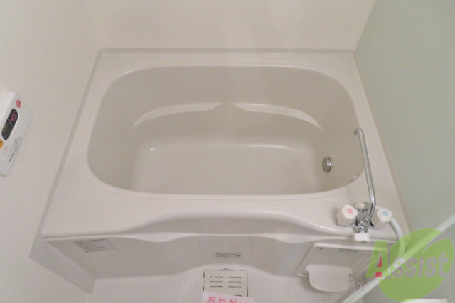 バス・シャワールーム　浴室はシンプルな造りで落ち着いています。