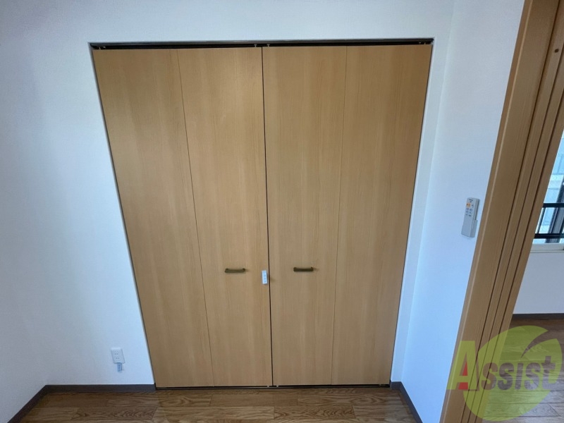 収納　クローゼット。荷物がたくさんあっても問題ないですね。
