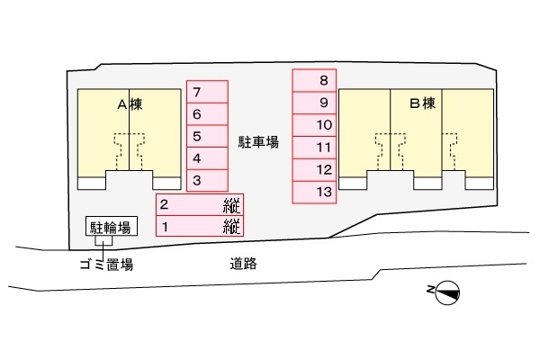 駐車場　駐車場配置図