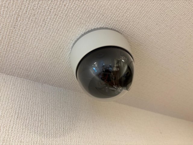 セキュリティ　エントランスだけでなく屋内にも監視カメラがあって安心です