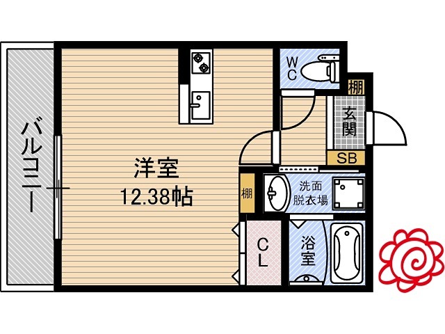 ヴィクトワール放出の間取り写真