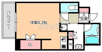 セイワパレス夕陽丘の間取り写真