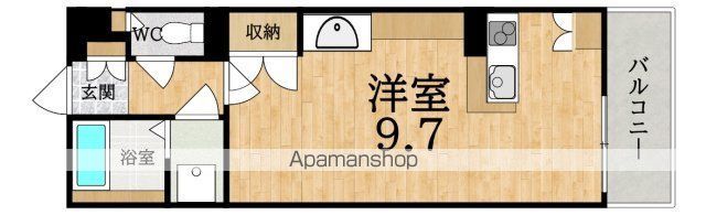 近鉄橿原線 九条駅 徒歩3分 3階建 築12年の間取り写真