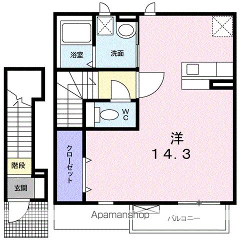 ＪＲ東海道本線 袋井駅 徒歩22分 2階建 築19年の間取り写真