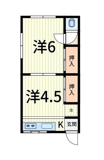 山田荘の間取り写真