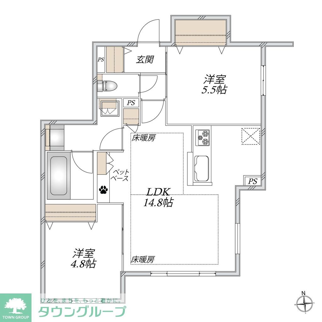 グランテイルの間取り写真