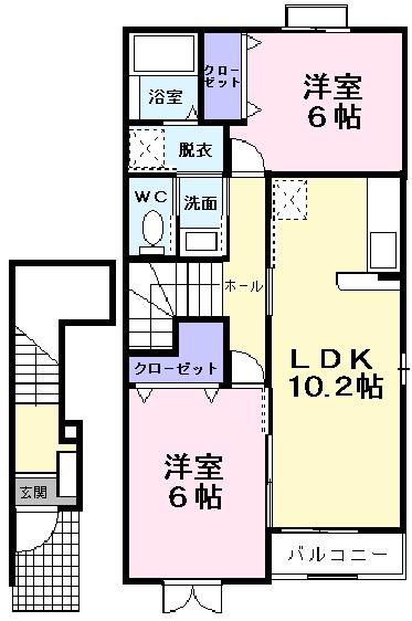 カルムメゾンの間取り写真