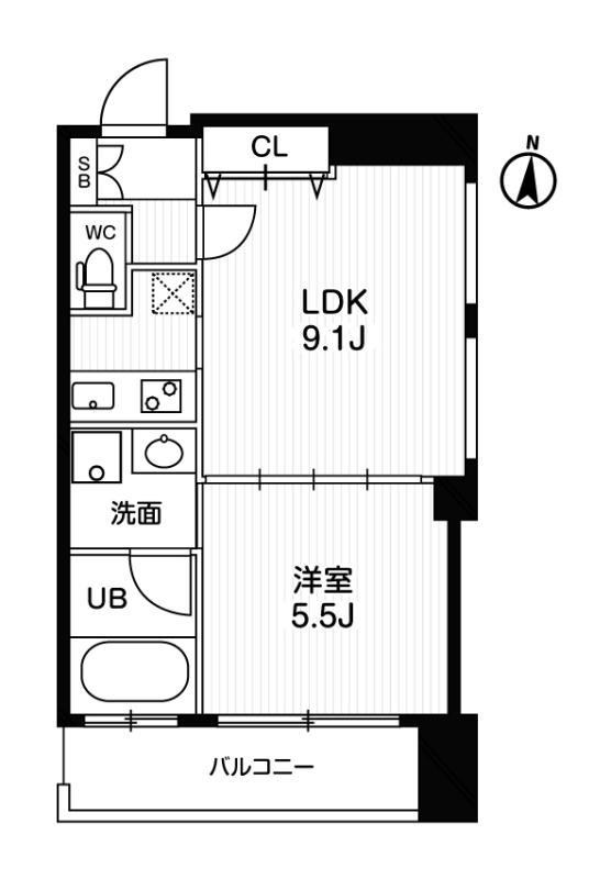 アーバンフラッツ西中島の間取り写真