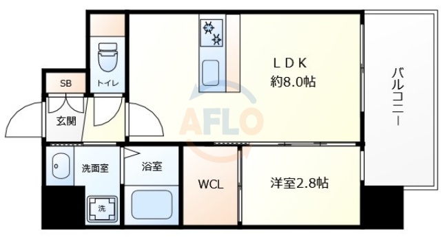 LiveCasa天満橋の間取り写真