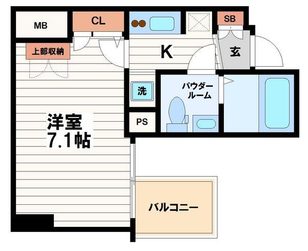 アドバンス心斎橋ラシュレの間取り写真