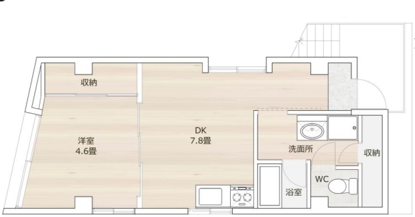 白石マンションIIの間取り写真