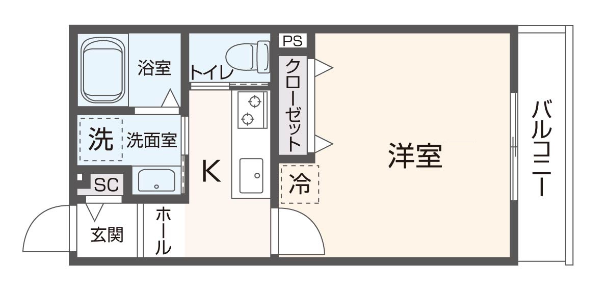 HESTA近大前 IVの間取り写真