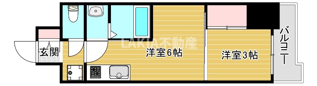 プライマル四天王寺前夕陽ヶ丘の間取り写真