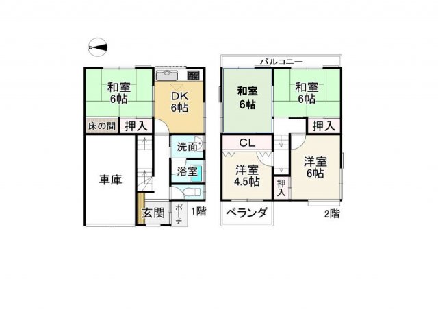 三郷町勢野西2丁目戸建の間取り写真