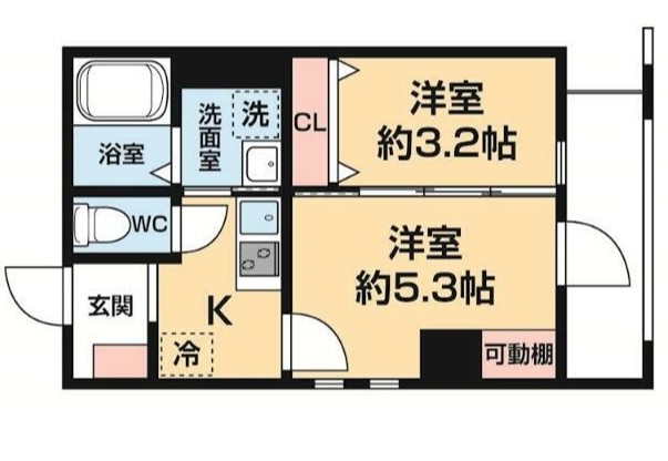エルカーサ住吉の間取り写真