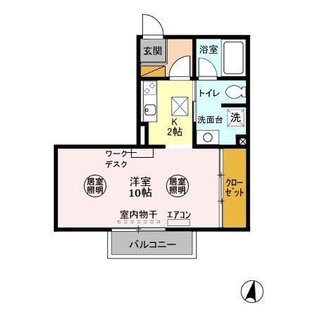 ガーデンヒルズ Aの間取り写真