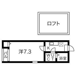 地下鉄鶴舞線 上小田井駅 徒歩10分 2階建 築19年の間取り写真