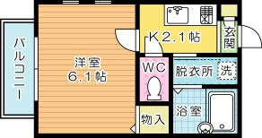 プランドール宇佐町の間取り写真
