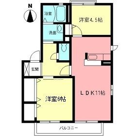 ガーデンハイツ・内出の間取り写真