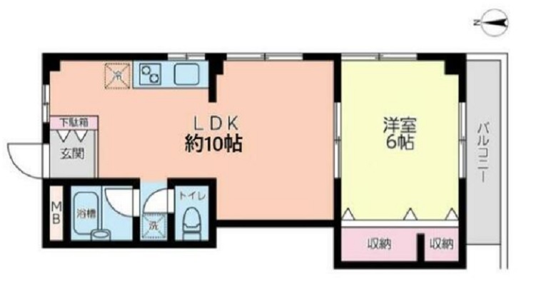 朝原ビルの間取り写真