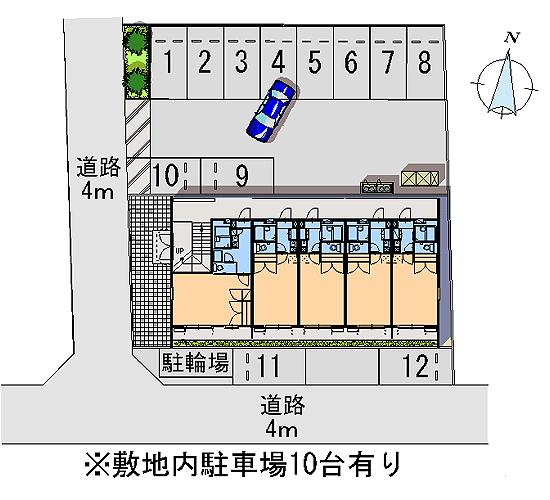 【ジュネスIの駐車場】