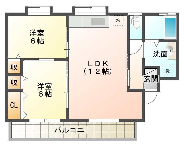 エステートモアの間取り