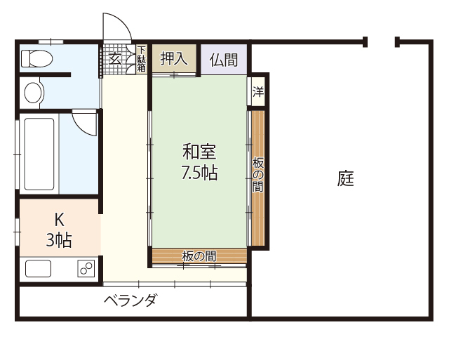 メゾン大須賀の間取り