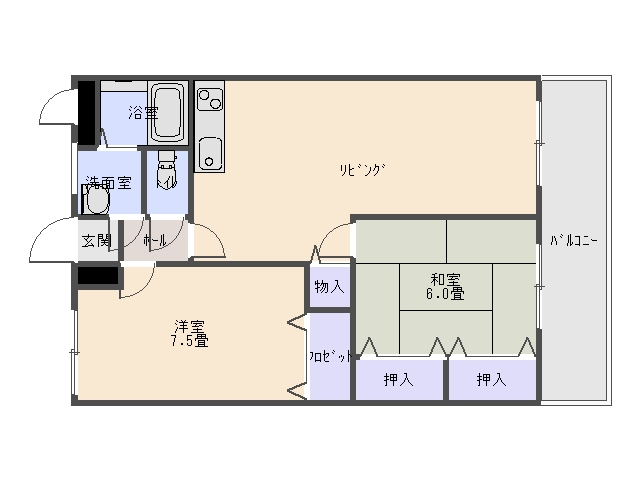 ユーミーあけぼのの間取り