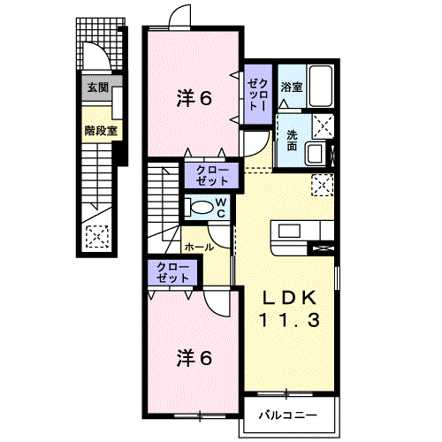 パルテールIIの間取り