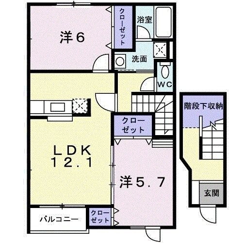 北海道札幌市白石区菊水元町一条４（アパート）の賃貸物件の間取り
