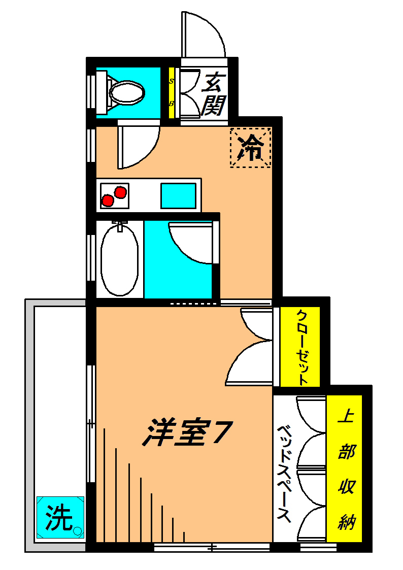 コーポ昭栄の間取り写真
