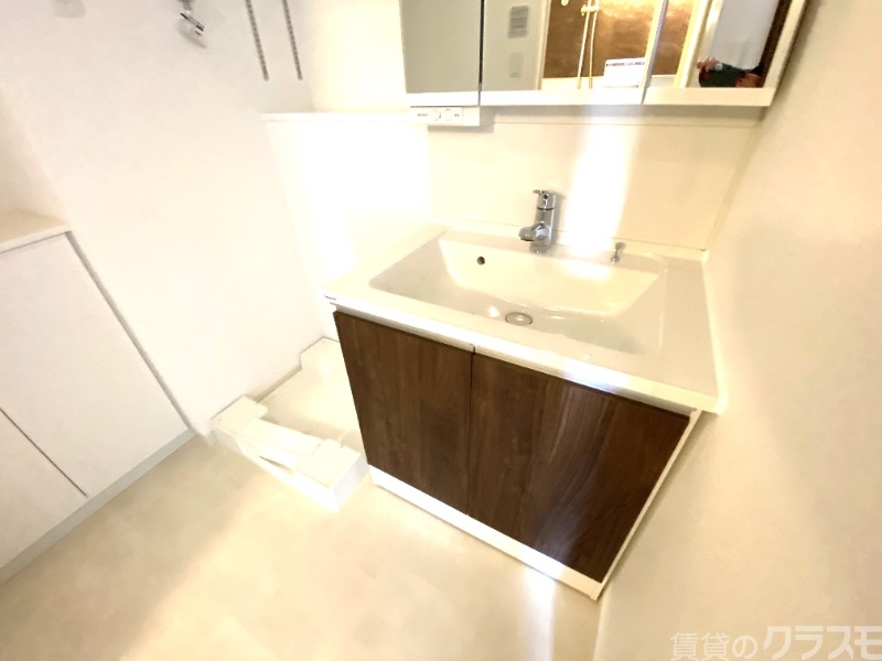 洗面設備　外出から帰ったらうがい、手洗いを。