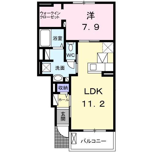 カルム　スクエアIIの間取り