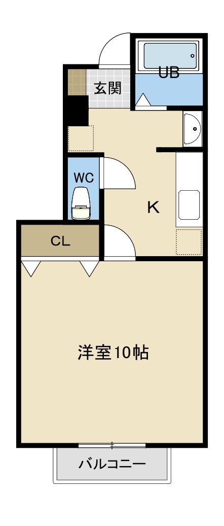 サンハイム河渡本町Bの間取り