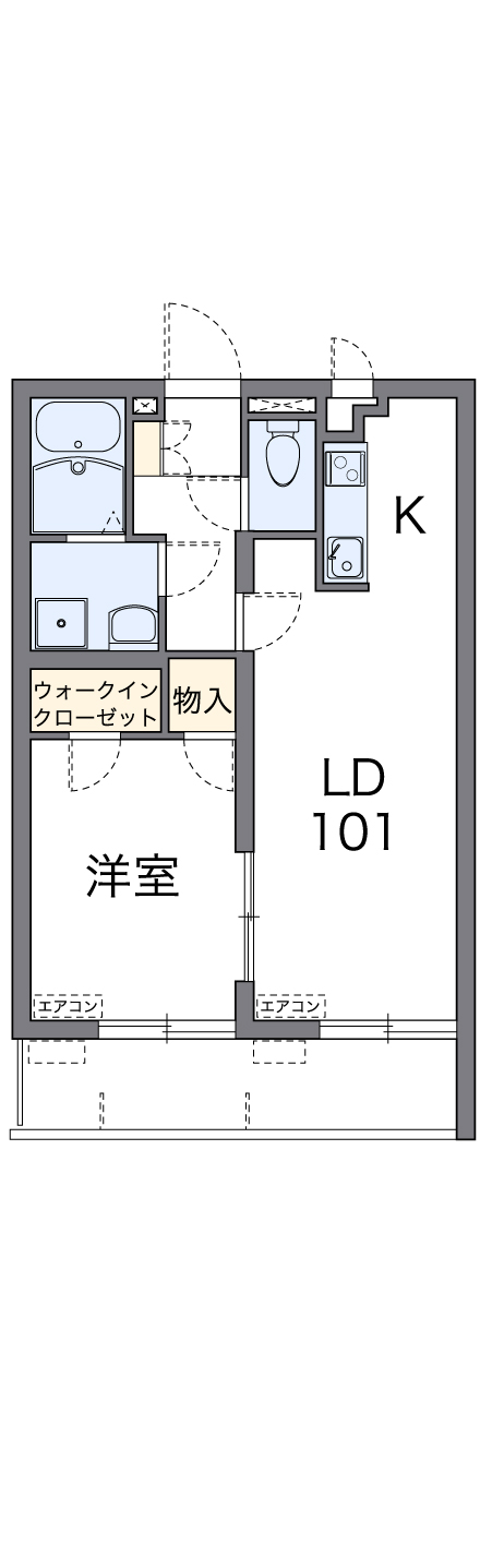 52696 レオネクスト仲の原の間取り