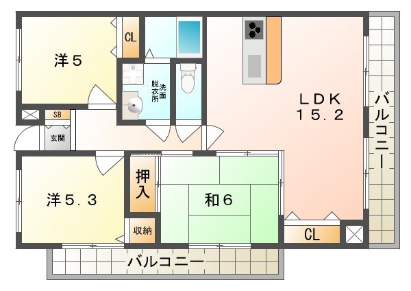 星田ロイヤルハイツの間取り