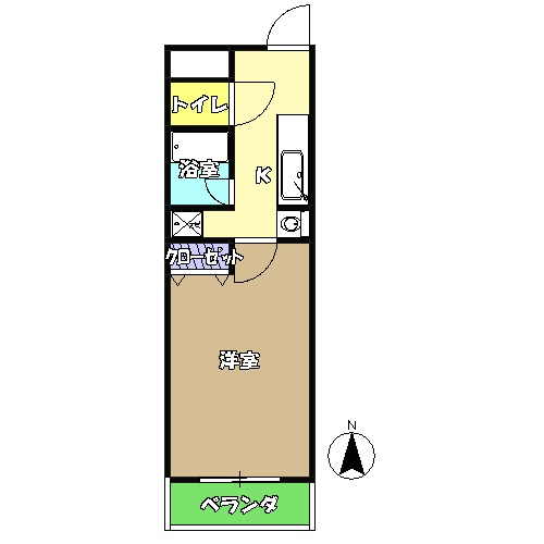 高知市南久万のマンションの間取り