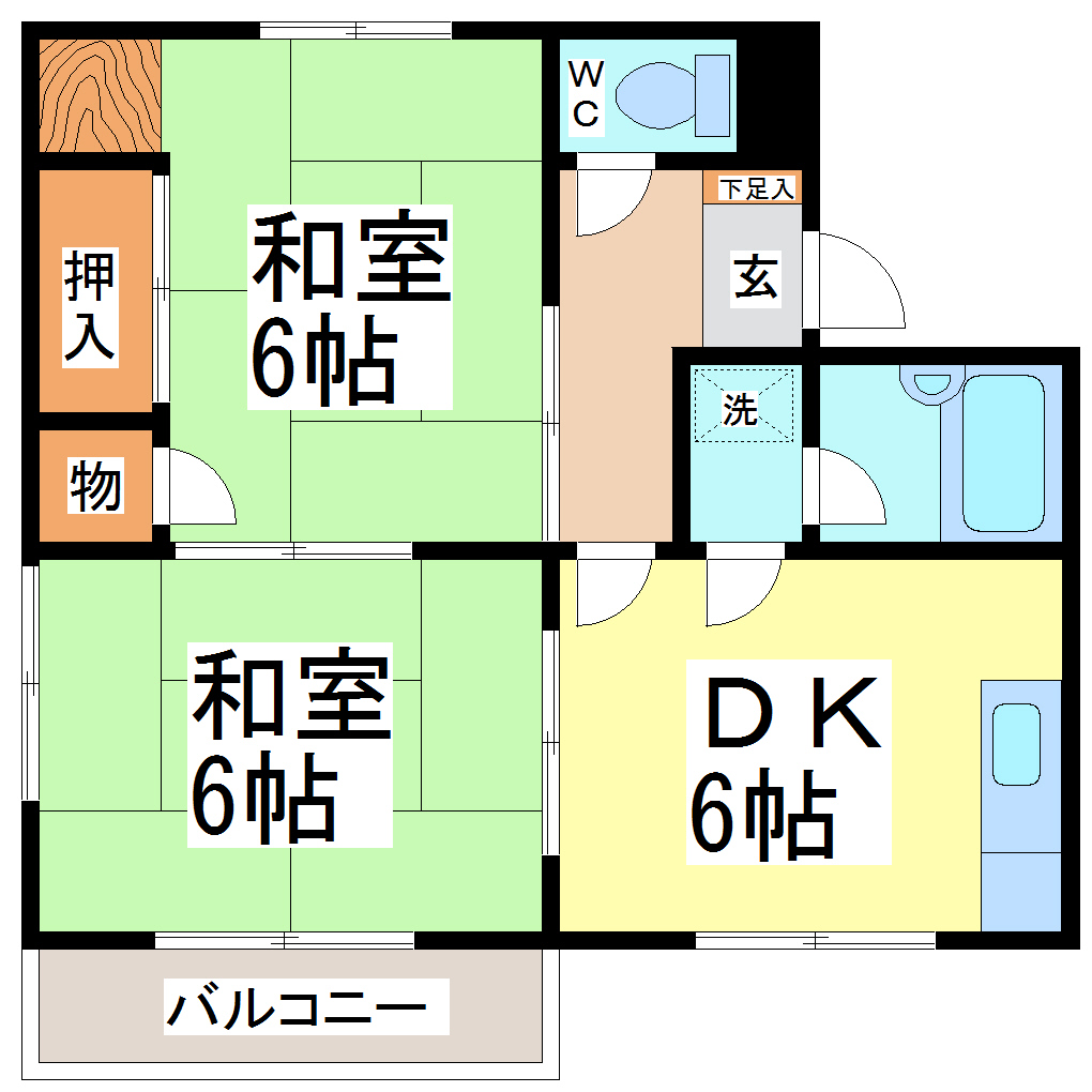 メゾンホワイト　Bの間取り