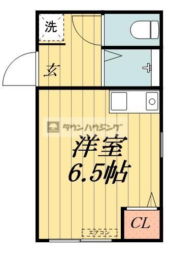 足立区千住仲町のアパートの間取り